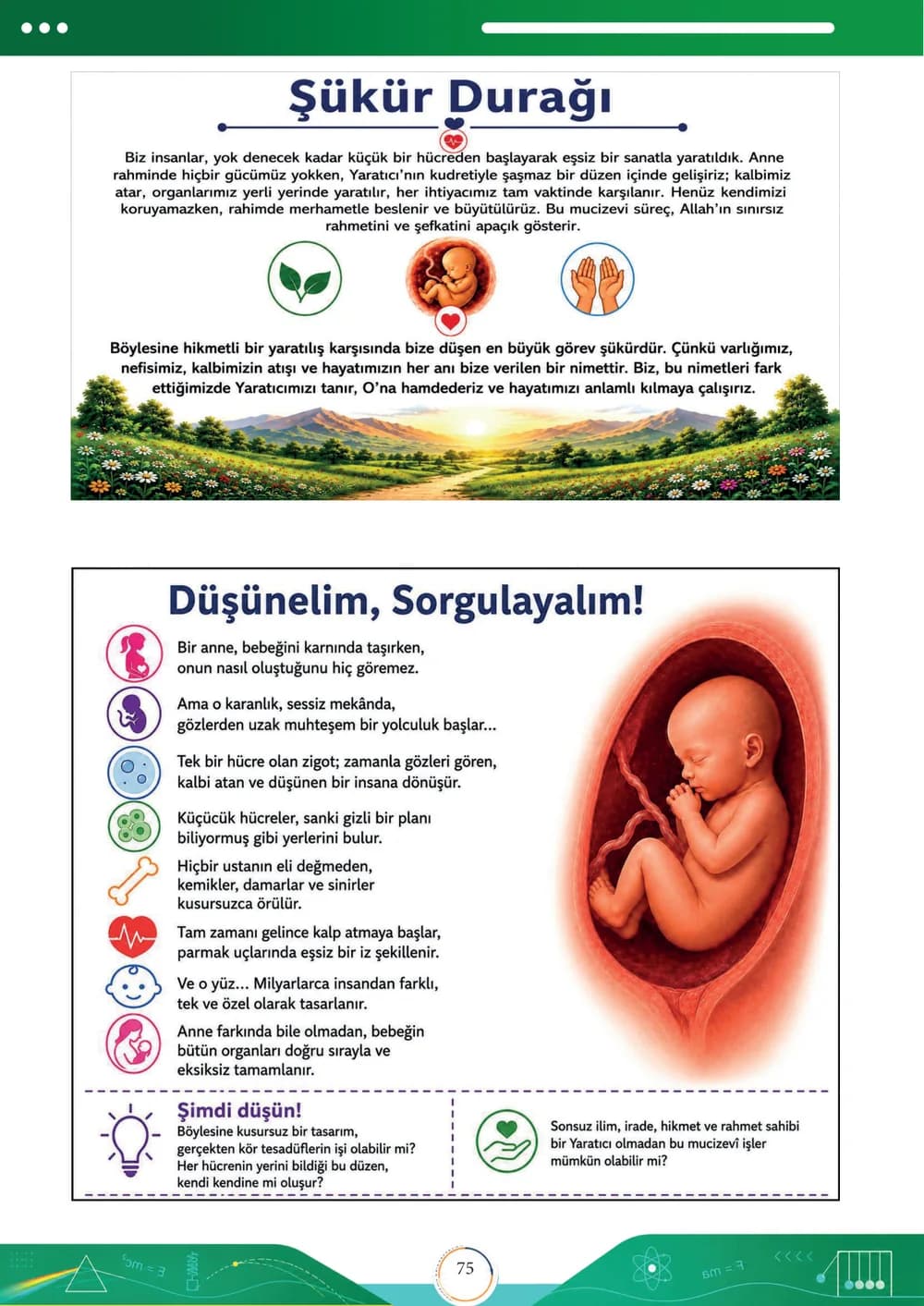 6. sınıf kitabından: Şükür Durağı